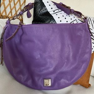 Dooney & Bourke Half Moon Hobo in Eggplant